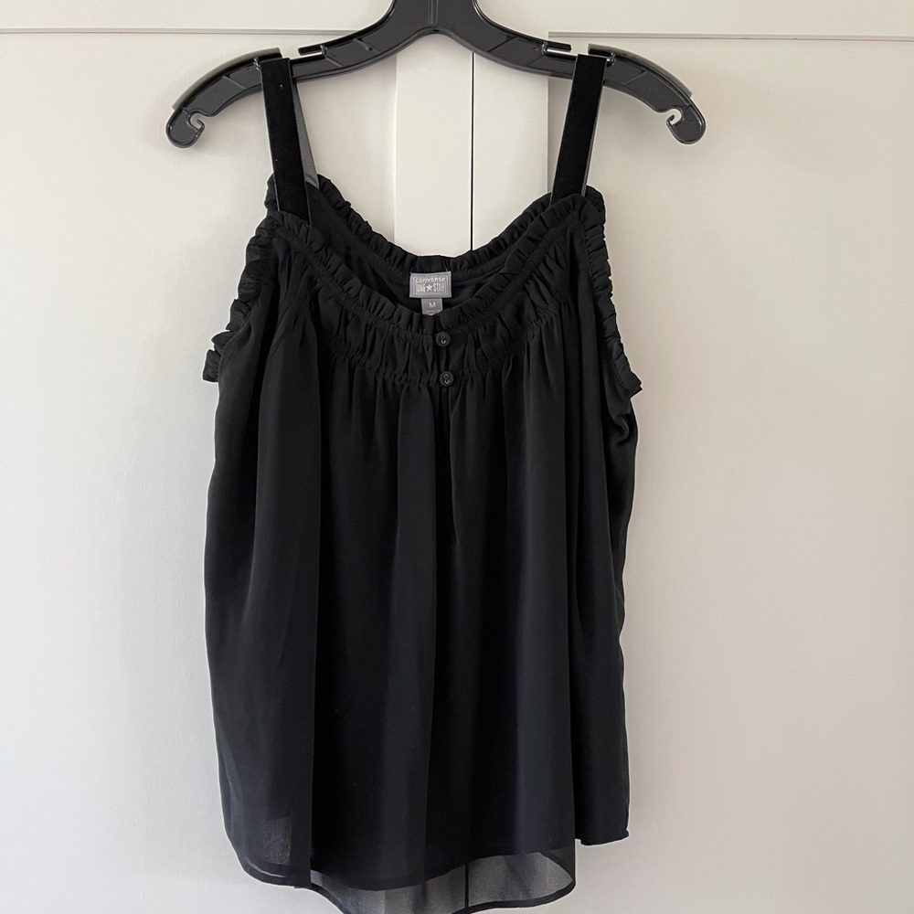 Converse One Star Black Blouse/Cami, sz M